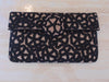 Black Beaded Clutch Roberta Freyman, Wedding Clutch, Vintage Preloved Cotton Bead Purse