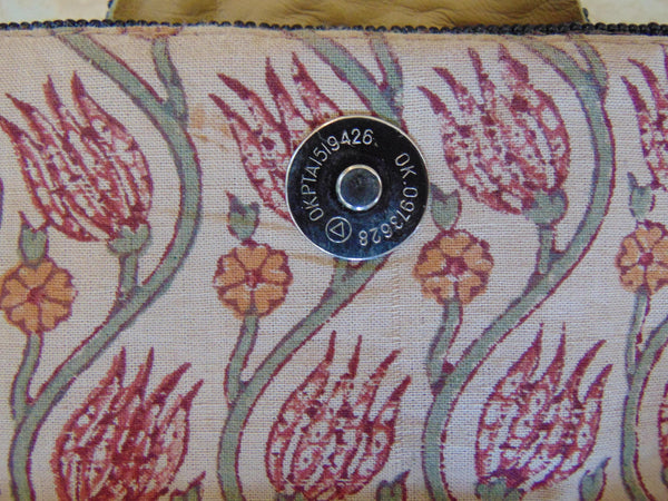 Black Beaded Clutch Roberta Freyman, Wedding Clutch, Vintage Preloved Cotton Bead Purse