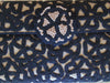 Black Beaded Clutch Roberta Freyman, Wedding Clutch, Vintage Preloved Cotton Bead Purse