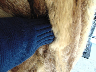 Ladies Red Fox Full Length Fur Coat, Genuine Red Fox Fur Unisex