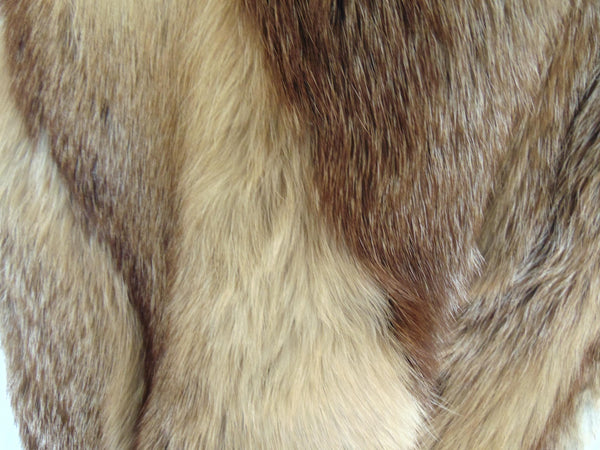 Ladies Red Fox Full Length Fur Coat, Genuine Red Fox Fur Unisex