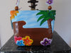 Timmy Woods Pink Flamingo Purse, Tropical Wooden Handbag, Wearable Art