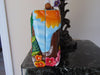 Timmy Woods Pink Flamingo Purse, Tropical Wooden Handbag, Wearable Art