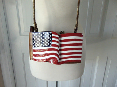 Timmy Woods USA Flag Purse – Wearable Art, Beverly Hills Designer