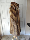 Ladies Red Fox Full Length Fur Coat, Genuine Red Fox Fur Unisex