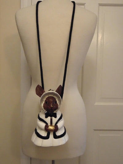 Wooden Rabbit Purse 2000 Retied Rare Vintage Timmy Woods, Easter Purse, Bunny Gifts