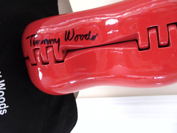 Timmy Woods Vintage Wooden Guitar Purse, Signed
