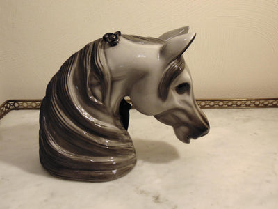 Wooden Timmy Woods Gray Horse, Preloved Vintage Rare Horse Purse, Equestrian Purses