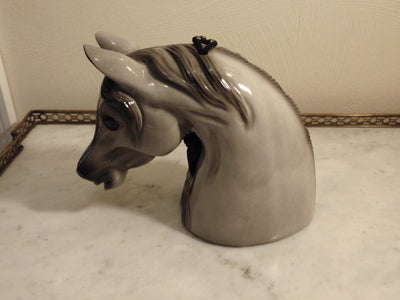 Wooden Timmy Woods Gray Horse, Preloved Vintage Rare Horse Purse, Equestrian Purses