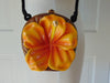 Vintage Timmy Woods Orange Hibiscus Purse, Spring Summer Purses