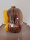Vintage Timmy Woods Orange Hibiscus Purse, Spring Summer Purses