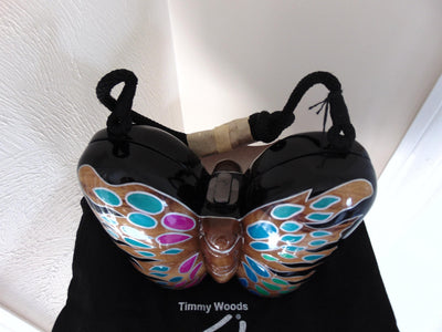 Timmy Woods Wooden Butterfly Purse, Spring Summer Butterfly Purses