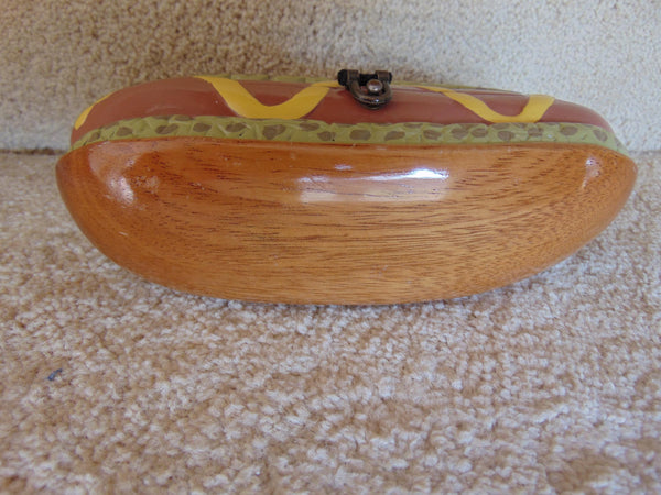 Timmy Woods Wooden Hotdog Purse, Baseball Games Barbeque Purses, Summer Picnic Purse