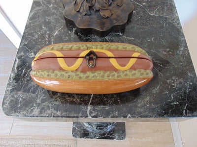 Timmy Woods Wooden Hotdog Purse, Baseball Games Barbeque Purses, Summer Picnic Purse