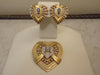 Heart Of Hollywood Collection By Elizabeth Taylor Heart Brooch Matching Clip Earrings
