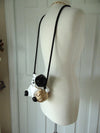 Handcrafted Wooden Cat Purse By Timmy Woods, Wooden Kitty Statue Decor Black And White