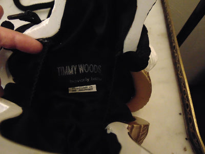 Handcrafted Wooden Cat Purse By Timmy Woods, Wooden Kitty Statue Decor Black And White