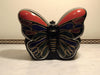 Vintage Timmy Woods Wooden Butterfly Purse Embellished With Crystals, Spring Summer Wooden Purses