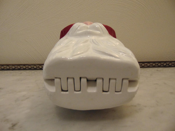 Timmy Woods Wooden White Cat Purse, Preloved Kitty Cat Purses, Handmade Wood Kitten Statue