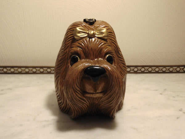 Timmy Woods Wooden Puppy Purse Collectible, AKA Dog Show Purses, Vintage Preloved Animal Purse