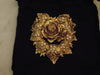 Elizabeth Taylor Passion Flower Brooch, Vintage KJL Brooch