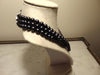 Elizabeth Taylor Midnight Romance Black Pearl Three Strand Necklace