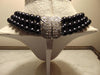 Elizabeth Taylor Midnight Romance Black Pearl Three Strand Necklace
