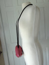 Vintage Fuchsia Lipstick Purse by Timmy Woods, Makeup Artist Clutch Bag