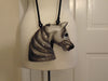 Wooden Timmy Woods Gray Horse, Preloved Vintage Rare Horse Purse, Equestrian Purses
