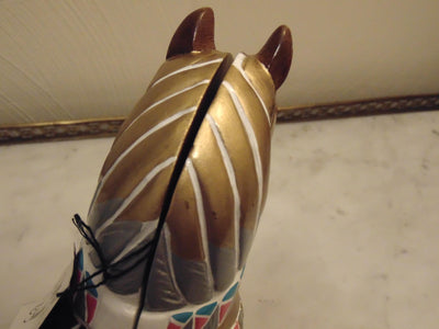 Vintage Timmy Woods Painted Pony Purse, Equestrians Crossbody Purse, Wooden Horse Decor
