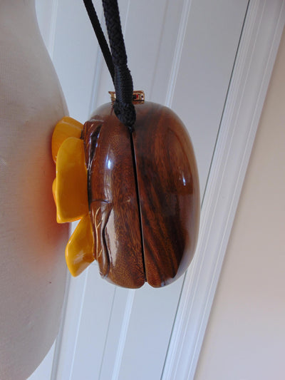 Vintage Timmy Woods Orange Hibiscus Purse, Spring Summer Purses