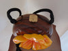 Vintage Timmy Woods Orange Hibiscus Purse, Spring Summer Purses