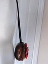 Vintage Timmy Woods Red Hibiscus Purse, Spring Summer Purses
