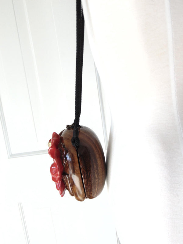 Vintage Timmy Woods Red Hibiscus Purse, Spring Summer Purses