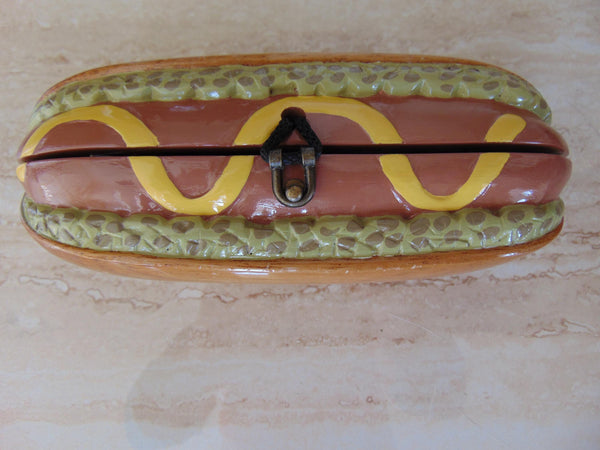 Timmy Woods Wooden Hotdog Purse, Baseball Games Barbeque Purses, Summer Picnic Purse