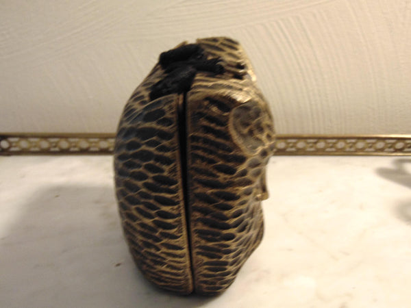 Wooden Timmy Woods Cat Purse, Kitty Statue