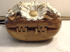 Wooden Timmy Woods White Flowers Purse, Spring, Summer Purses, Wedding Floral Purse