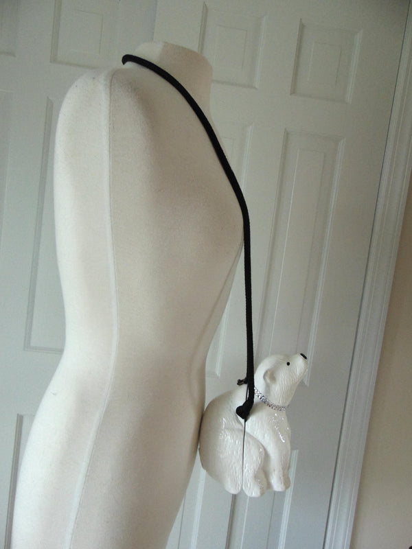 Wooden Timmy Woods White Polar Bear Purse, Coke a Cola Bear Crossbody Bag