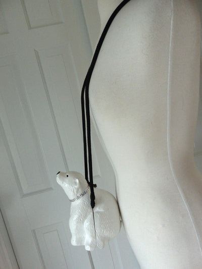 Wooden Timmy Woods White Polar Bear Purse, Coke a Cola Bear Crossbody Bag