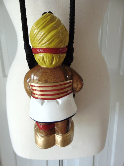 Wooden Timmy Woods Mrs. Tennis Player Purse, Tennis Ladies Crossbody Bag