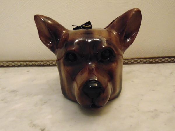 Vintage Timmy Woods German Shepherd Wooden Dog Purse, Collectible Show Bag