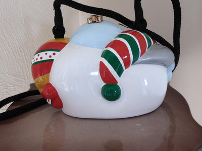 Timmy Woods Three Little Snowman Purse, Snowman Trio Wooden Purses