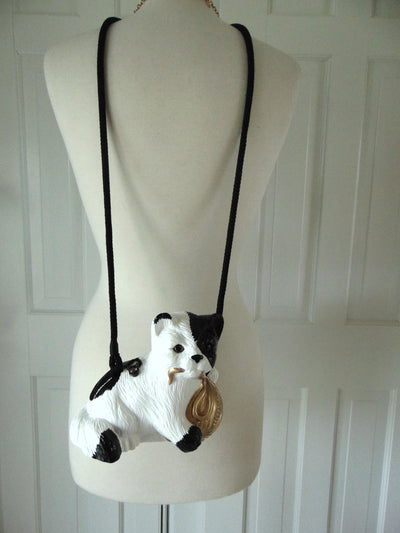 Handcrafted Wooden Cat Purse By Timmy Woods, Wooden Kitty Statue Decor Black And White