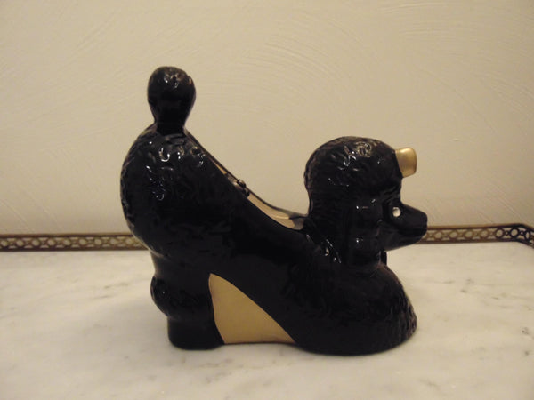 Timmy Woods Handcrafted Wooden Black Poodle Purse, Dog Show Purses
