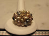 Kenneth Jay Lane Pastel Pearl Cluster Dome Ring, Gold Tone, Size 9