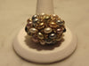 Kenneth Jay Lane Pastel Pearl Cluster Dome Ring, Gold Tone, Size 9