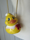 Timmy Woods Vintage Wooden Yellow Duck Purse