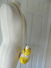 Timmy Woods Vintage Wooden Yellow Duck Purse