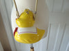 Timmy Woods Vintage Wooden Yellow Duck Purse