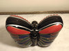Vintage Timmy Woods Wooden Butterfly Purse Embellished With Crystals, Spring Summer Wooden Purses